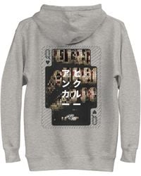 Anchor and Crew - Heather One Japan Gurafiku Cotton Blend Hoodie - Lyst