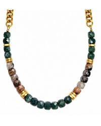 Rachel Nathan - Guatemalan Jade & Tourmaline Curb Necklace - Lyst
