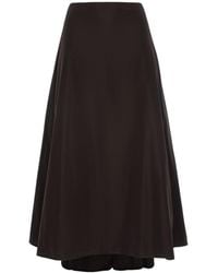 Silvia Serban - Asymmetric Taffeta Skirt - Lyst