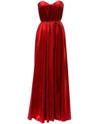 Imaatu - ​Quiet Glam Maxi Gown – Corseted Premium Faux Leather & Hidden Pockets - Lyst