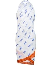 DHARA SHETH DUBAI - Leopard Luxe Halter-Style Sarong - Lyst