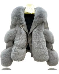 Jiaying Wang Wjy Studio London - Galaxy Jacket Coat Faux Fur Eco-Friendly Leather Zipper - Lyst