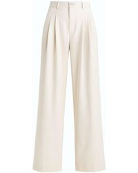 Monlicia - Neutrals Liora Double Pleated Palazzo Trousers – Stone - Lyst