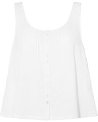 Nudea - Seersucker Button Cami - Lyst