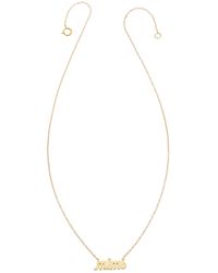 Heather Hawkins Jewelry - Mimi Lowercase Script Fourteen Karat Grandmother Fine Jewelry Necklace - Lyst