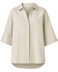 Monlicia - Neutrals Iyan Linen Oversize Shirt - Lyst