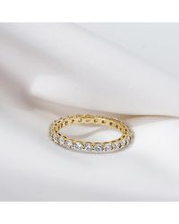 Diamonbliss - 2.5Mm Round Cut Eternity Ring - Lyst
