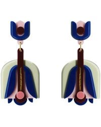 Gissa Bicalho - Handmade Acrylic Earring Pendant Nimphea - Lyst