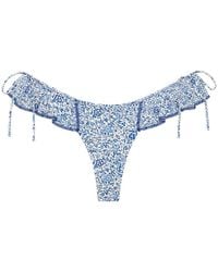 Montce - Petite Fleur Uno Ruffle Bows Bikini Bottom - Lyst