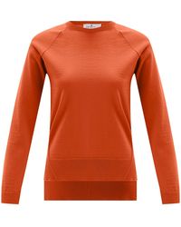 Peraluna - Vanessa Slit Detailed Asymmetric Fine Pullover - Lyst