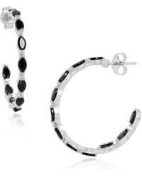 Moon London - Epic Spinel Medium Sterling Hoops - Lyst