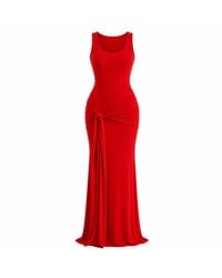 Maison De Gala - Serena Crimson Maxi Dress - Lyst
