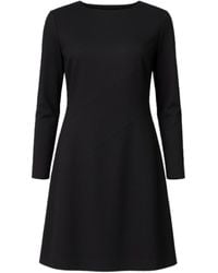 Conquista - Elegant Long Sleeve A-Line Dress - Lyst