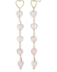 Heather Hawkins Jewelry - Crazy On You Linear Heart Drop Earrings - Lyst