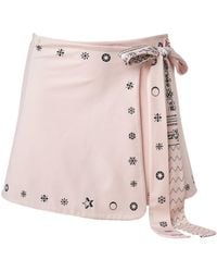 Ana Maison - Text From Ivory Lumi Swimskirt - Lyst