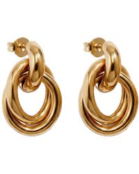 Elk & Bloom - Chubby 14K Molten Drop Studs - Lyst