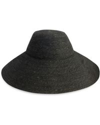 BrunnaCo Riri Jute Straw Hat In Black