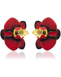 Milou Jewelry - Orchid Flower Earrings - Lyst