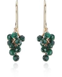 MOUNIR LONDON - Green Malachite Cluster Drop Earrings - Lyst