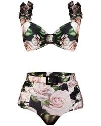Nur Karaata - Lily Top Bloom Bikini Set - Lyst