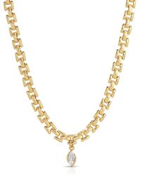 Leeada Jewelry - Celine Chain Necklace - Lyst