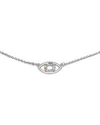 With Love Darling - Eye Necklace Sterling - Lyst