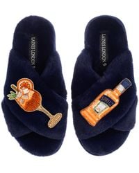 Laines London - Classic Laines Slippers With Summer Spritzer Brooches - Lyst
