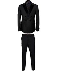 DAVID WEJ - Alfredo Dress Double Breasted Velvet Peak Lapel Tuxedo Set – - Lyst