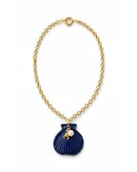 Carolina Benoit - Cobalt Shell Pendant Necklace - Lyst