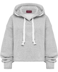 Mandragora - Oversized Cropped Hoodie Sento - Lyst