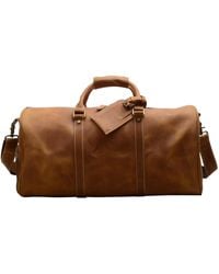 Touri - Leather Weekend Bag With Shoe Storage - Lyst