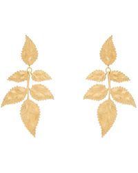 Pats Jewelry - En Leaf Earrings Clip - Lyst