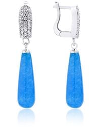 Najiba - Cascade Earrings Aquamarine - Lyst