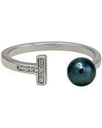 Pearl Code - Dark Sugar Pearl Open Ring — Adjustable Cocktail Ring - Lyst
