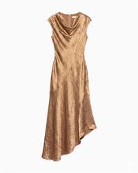 Tantra Spain Sl - Midi Dress With A Silk-Textured Boat Neckline And An Asymmetrical Hem - Lyst