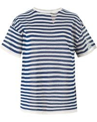 SALANIDA - Energia Ripped Linen T-Shirt - Lyst