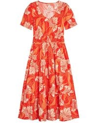 Inara - Molokai Sunset Cotton Dress - Lyst
