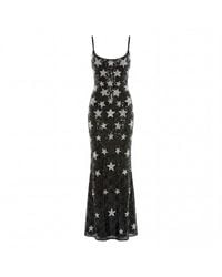 Mac Duggal - Star Embellished Sleeveless Open Back Sequin Gown - Lyst