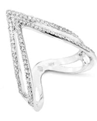 SALLY SKOUFIS - Pivot Ring With Made Cz Diamond Stimulant - Lyst
