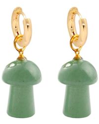 VALERIE CHIC - Mushroom Aventurine Earrings 18K - Lyst