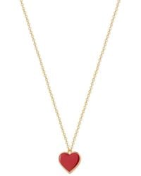 Rejected Hearts Club - Single Hearted Girl Filled Necklace With Magnetic Clasp - Lyst