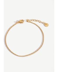 Elk & Bloom - Tiny 14K Keel Chain Link Bracelet - Lyst
