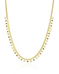Spero London - Multiple Star Sterling Station Necklace - Lyst