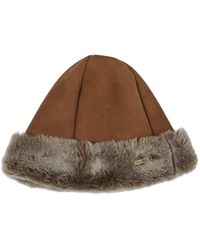 Owen Barry - Sheepskin Beanie Hat Ottoman Tan Deane By - Lyst