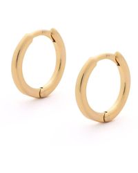 Nellou Jewellery - Nell Hoop Earrings Plated Sterling Medium - Lyst