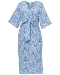 Helen Mcalinden - Ailbhe Stripe And Bow Print Dress - Lyst
