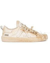Springa | Unique Vulcanized Sneakers Italian Handmade - Wavy Leather Embroidery Vintage Sneakers - Lyst