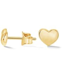 Dower & Hall - Waterfall Mini Heart Studs - Lyst