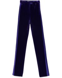 Nissa - High-Waisted Velvet Pants - Lyst
