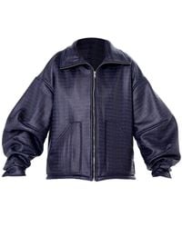 Metamorph - Oversized Croc-Effect Jacket - Lyst